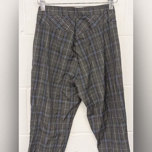 Rag & bone Simone Pant - Black gray blue Check sz4 plaid printed slim leg - Picture 5 of 5